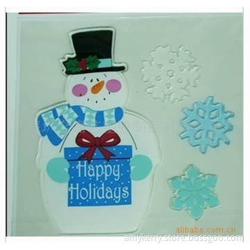 Christmas plastic craft window gel